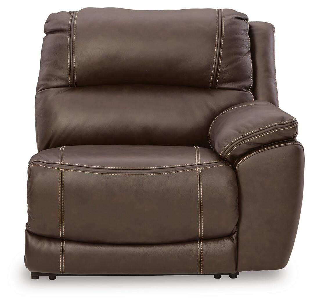 Dunleith Chocolate Leather 7-Piece Power Reclining Sectional - image 12