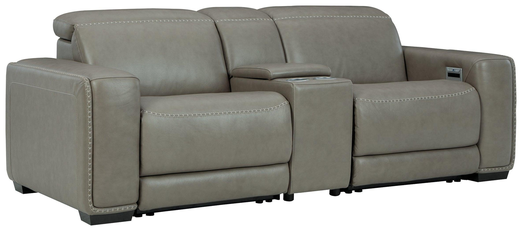 Correze sectional reclining loveseat angle