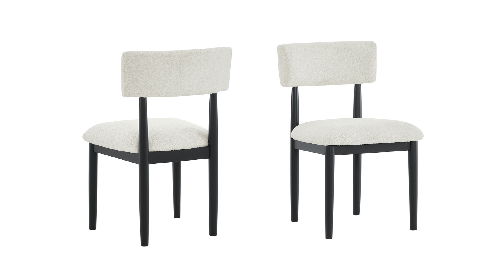 Another room perspective of Elan Black round dining furniture