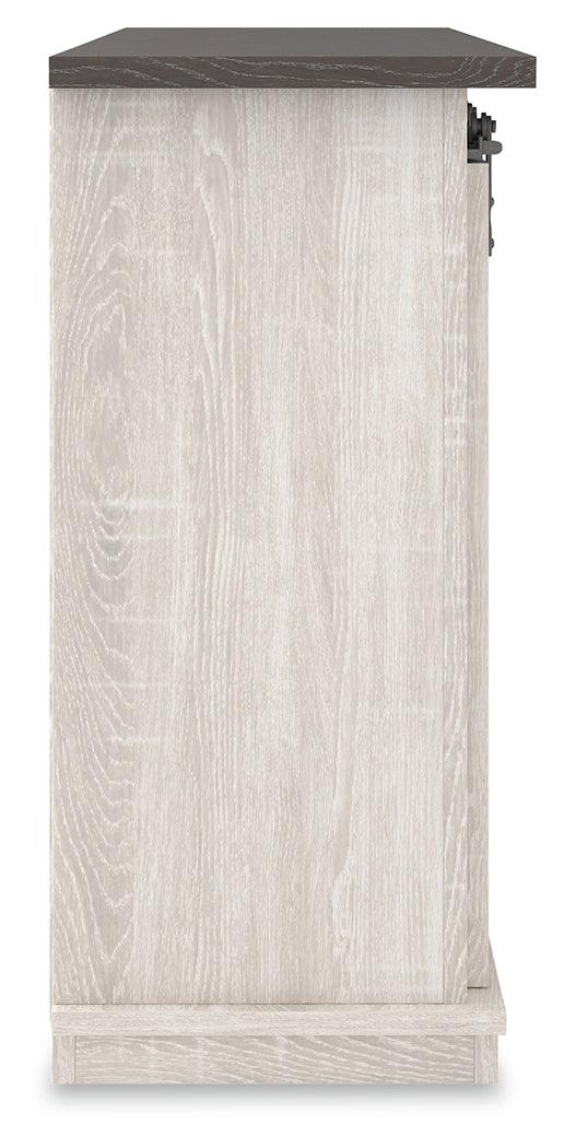 Dorrinson Two-Tone 54 Inch TV Stand back view