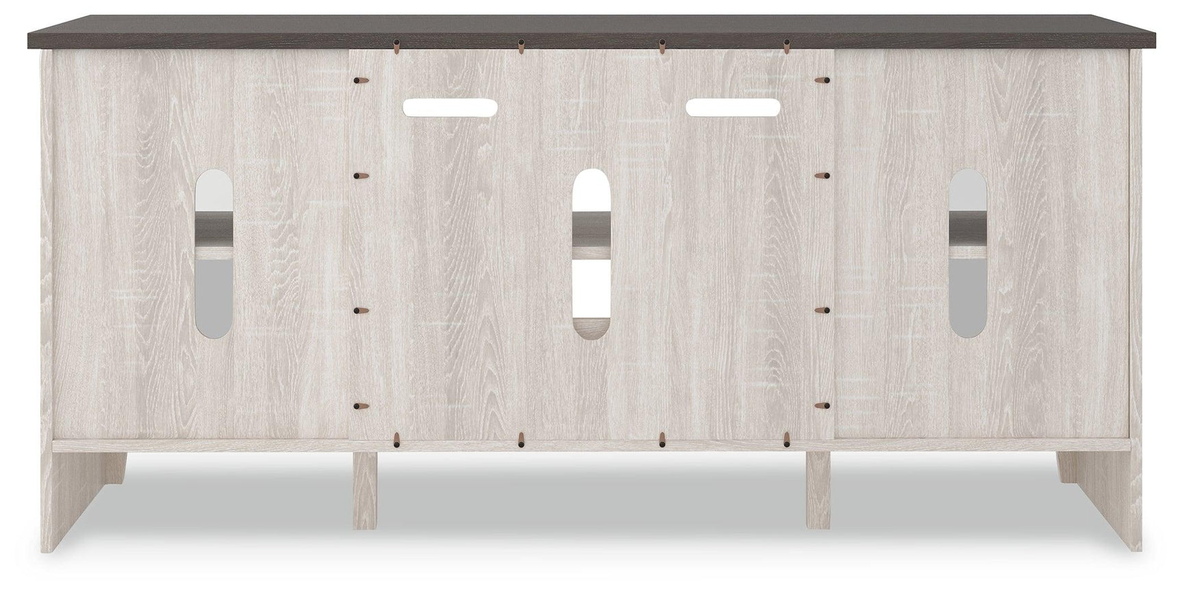Dorrinson Two-tone 60-inch TV Stand side alternate