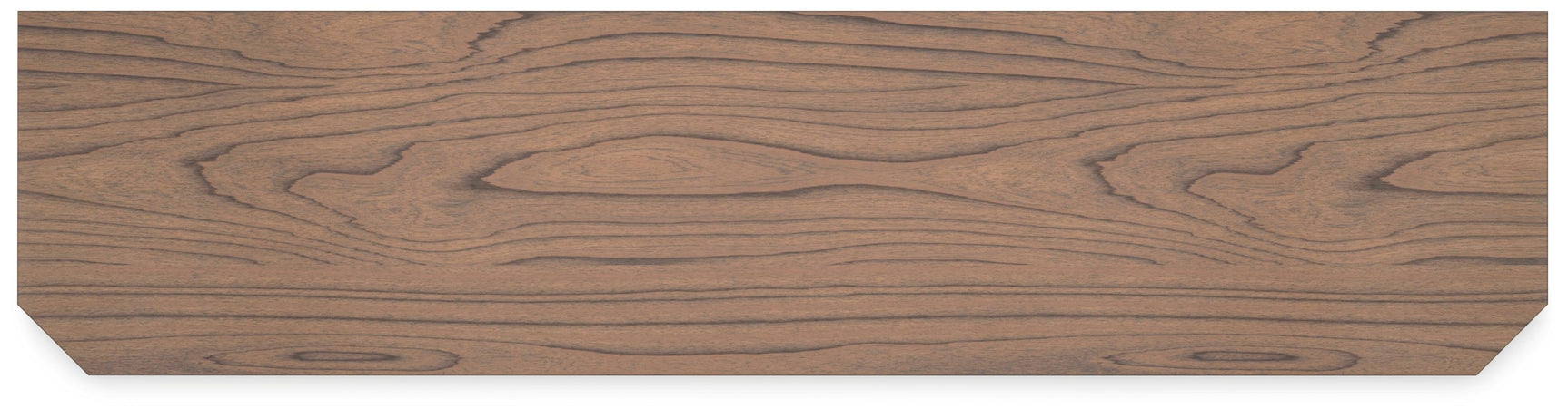 Landocken 83 inch brown and blue TV stand top view