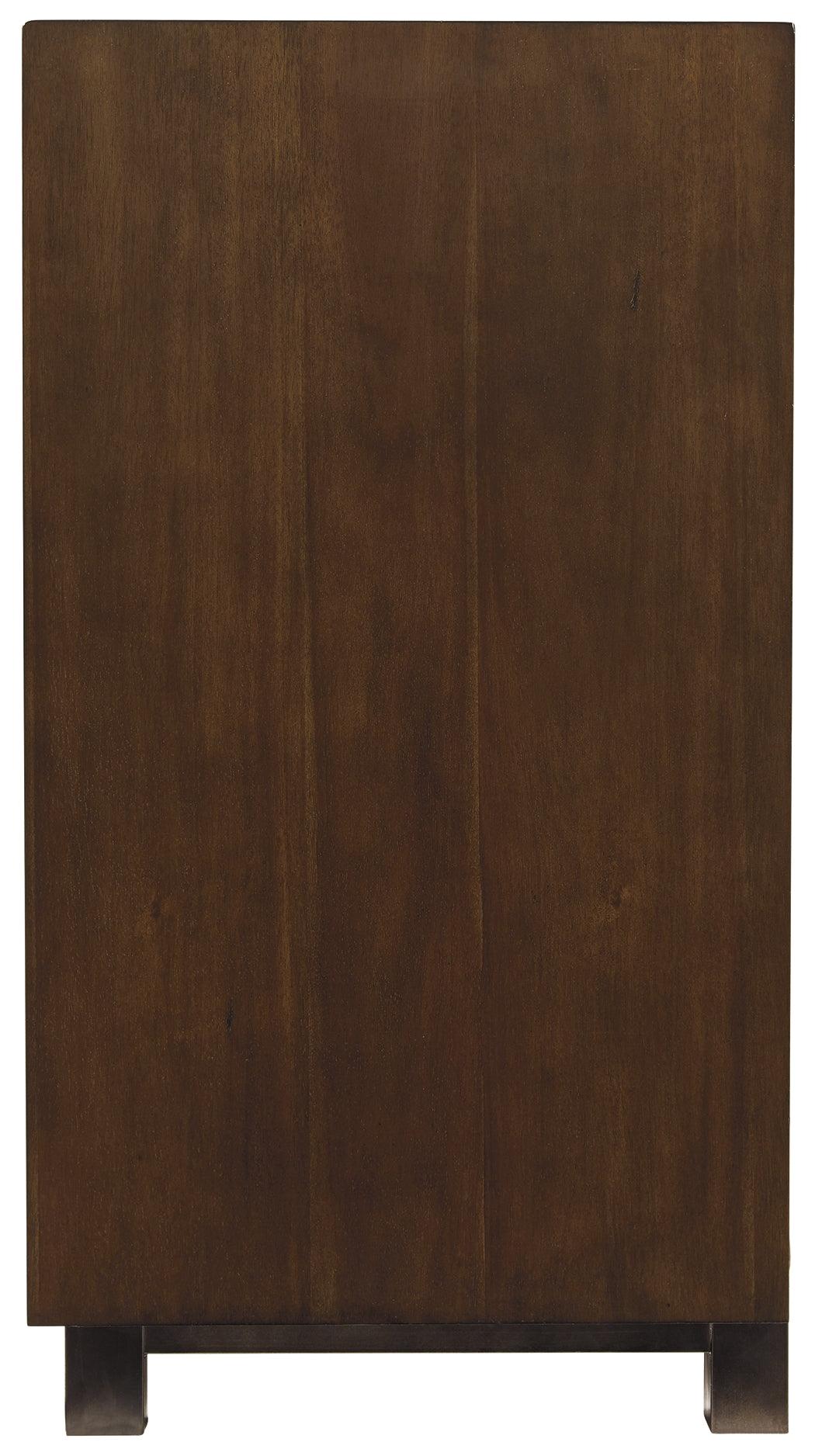 Side profile of Starmore Brown 70" TV Stand