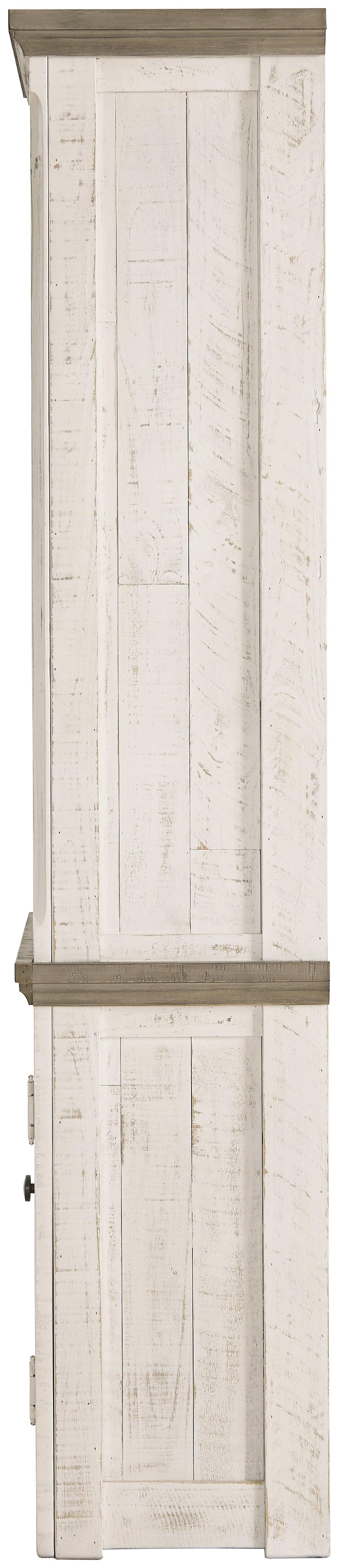 Havalance Two-Tone Left Pier Cabinet side view highlighting depth and finish