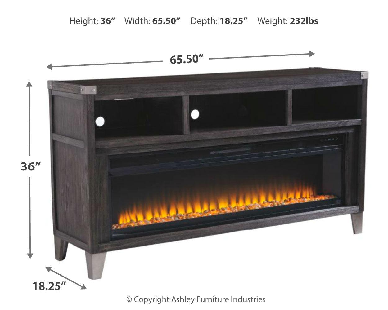 Todoe 65 inch TV Stand dimensions illustration