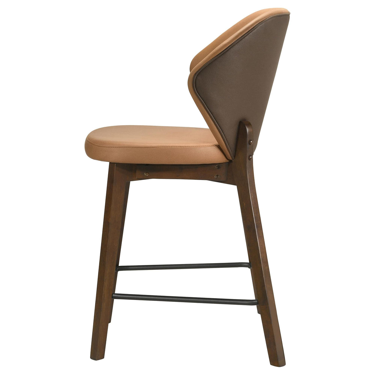 Randolph Upholstered Counter Height Chairs Butterscotch and Brown Set of 2 — product image 5