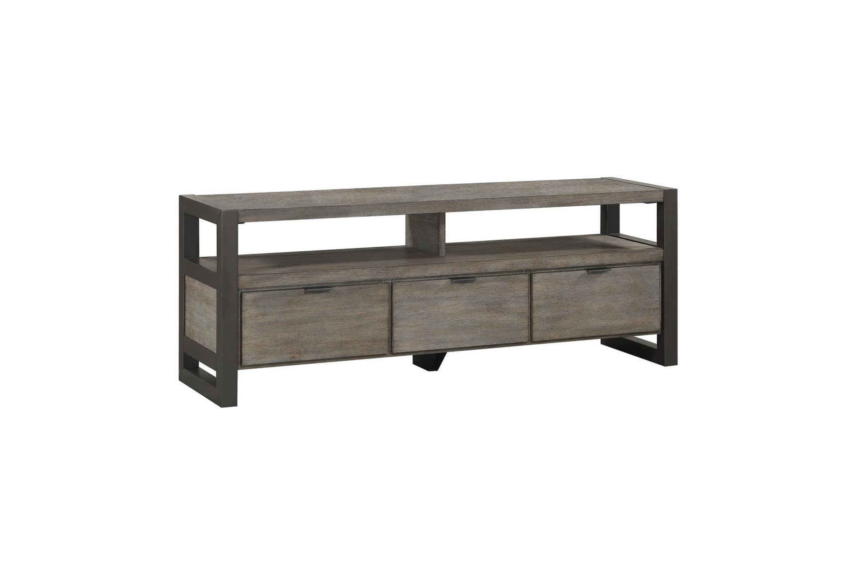 Prudhoe Gray Media Console TV Stand side profile