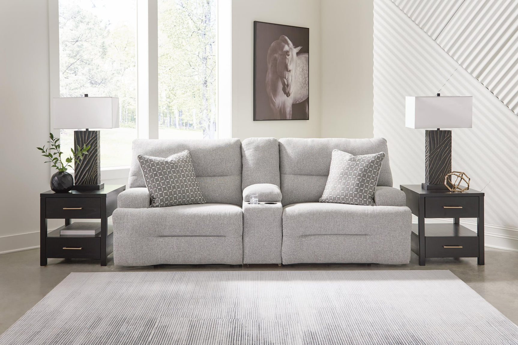 Acklen Place Pewter 7-Piece Power Sectional Reclining Sofa with Storage Console - image 21