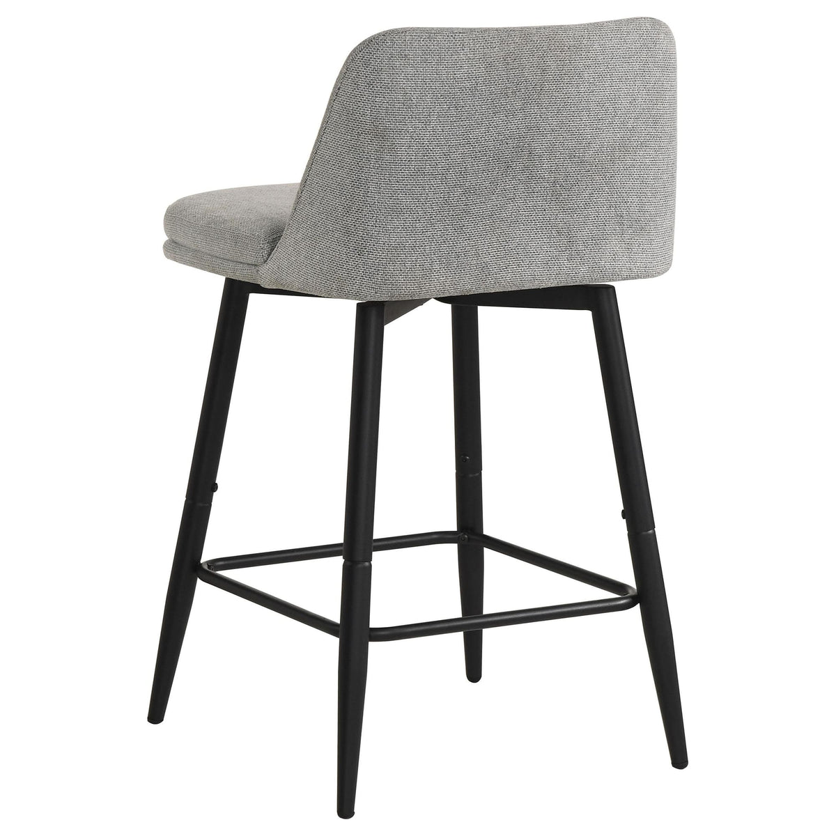 Mellor Grey Fabric Upholstered Swivel Counter Chair Set of 2 — product image 6