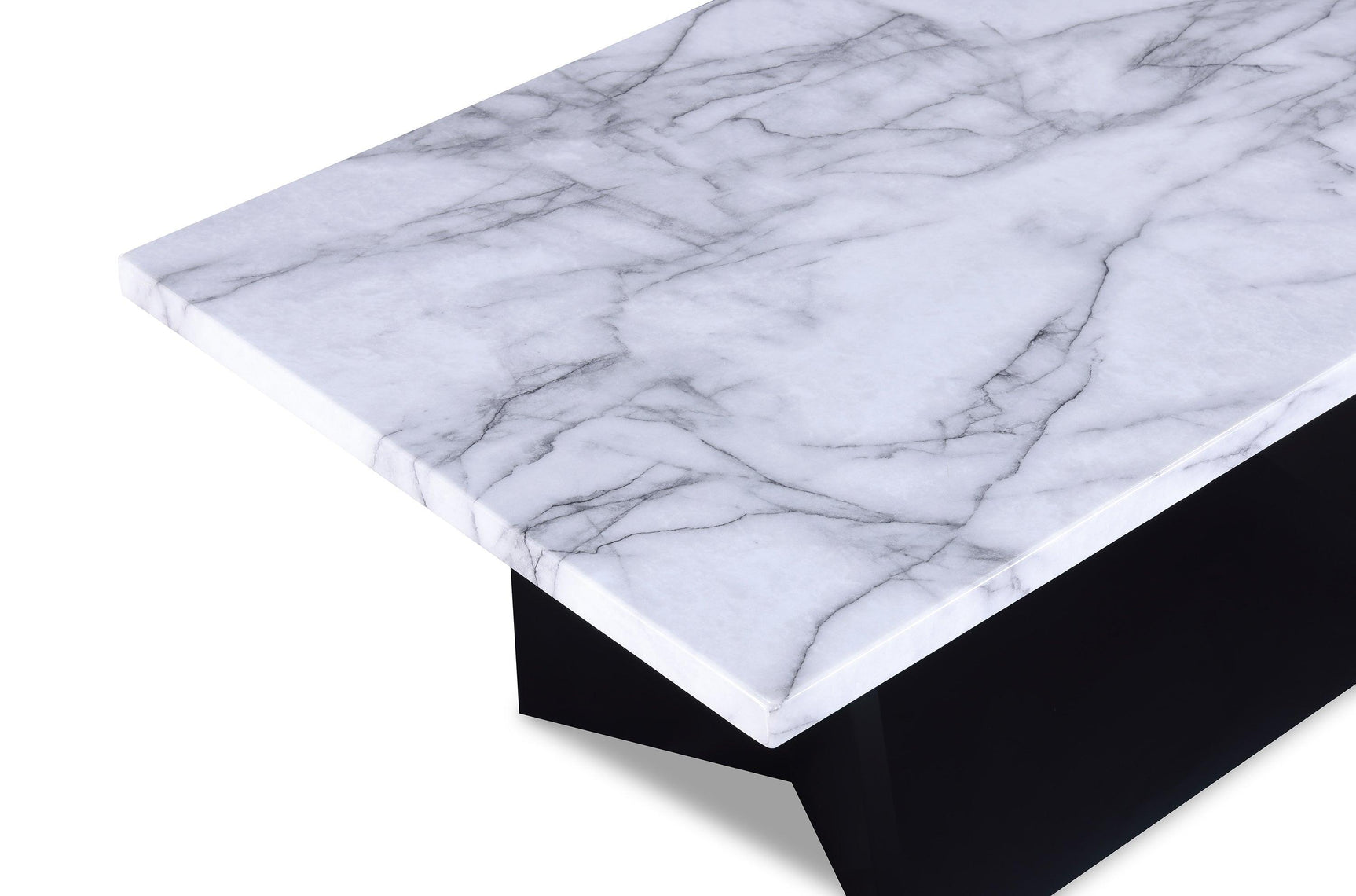 Side view of Adea 3-piece coffee table set