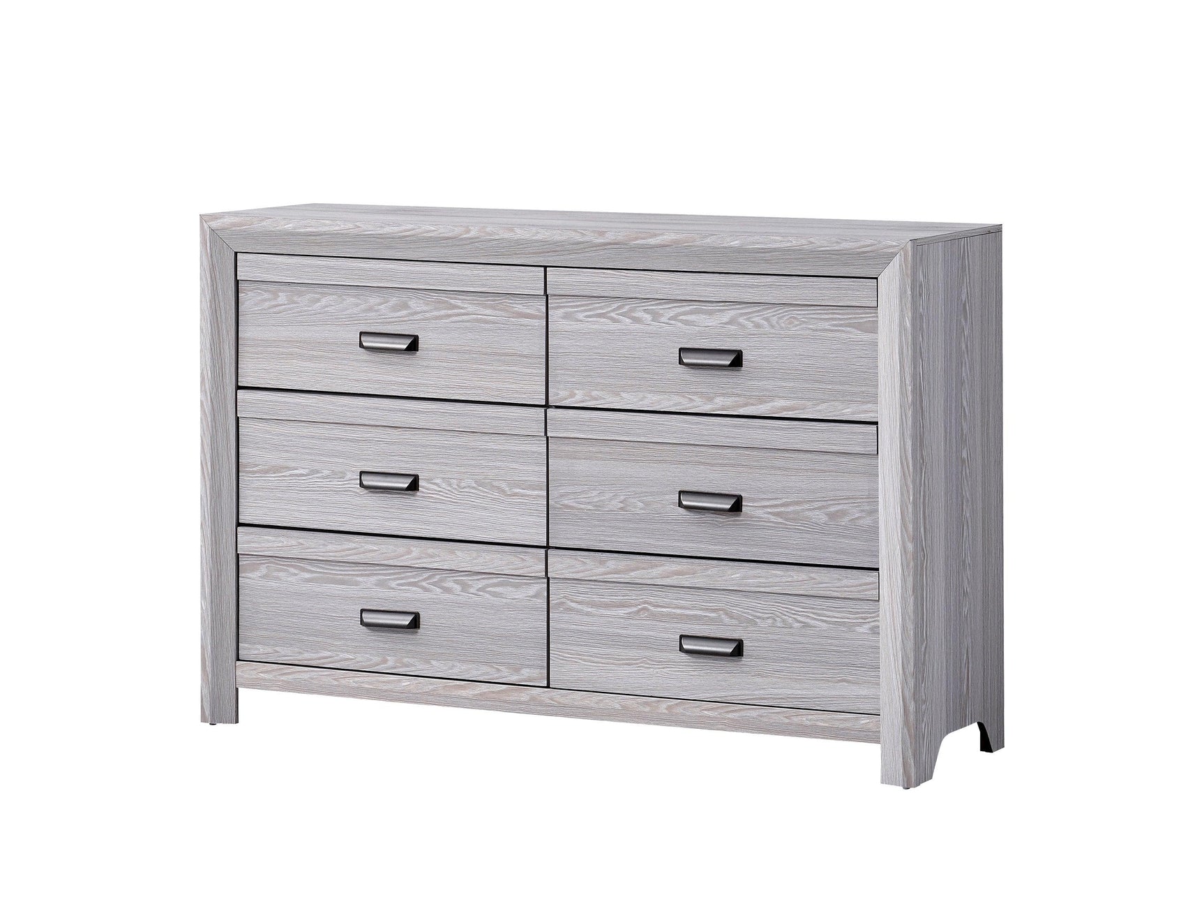 Adelaide Drift Wood Modern Contemporary Solid Wood And Veneers Queen Bed - Ella Furniture