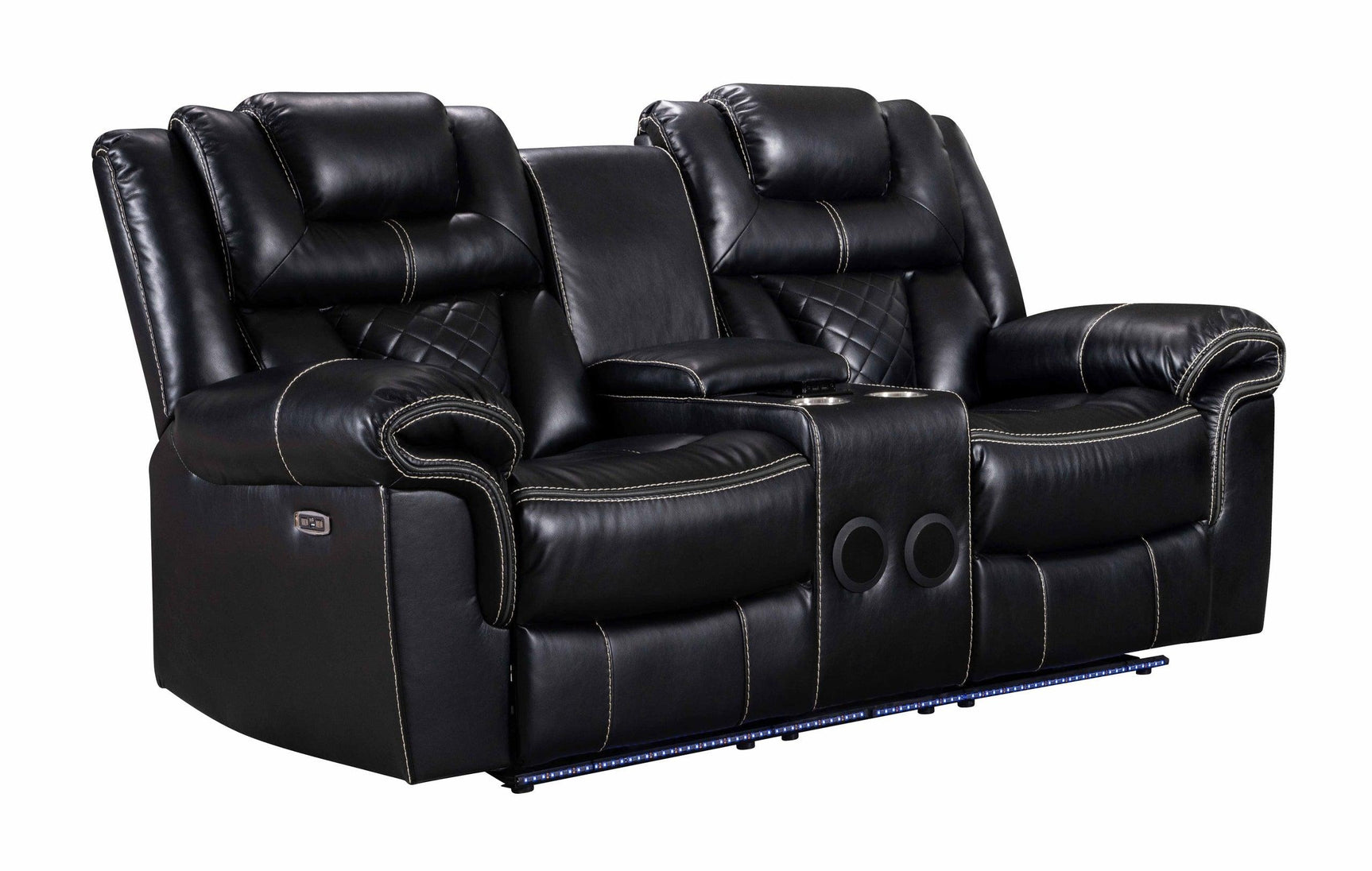 Alexa power reclining sofa with Bluetooth speakers