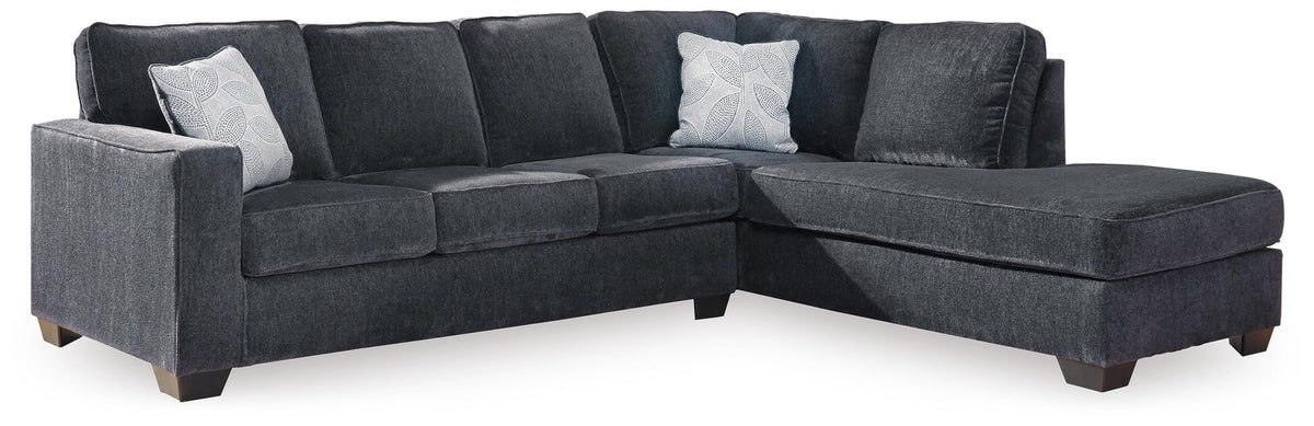 Altari Slate Chenille 2-Piece Sectional with Chaise - image 2