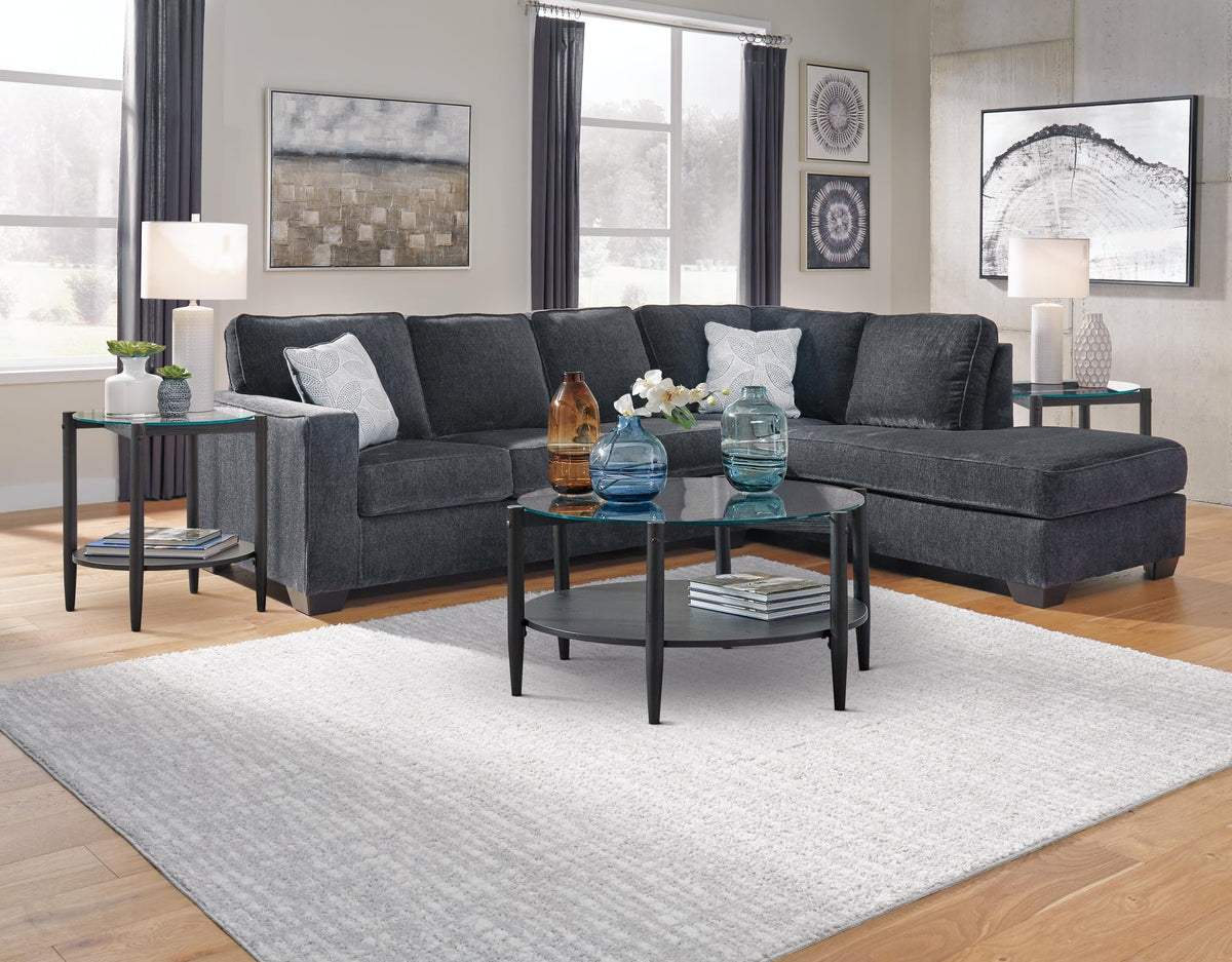 Altari Slate Chenille 2-Piece Sectional with Chaise - image 5