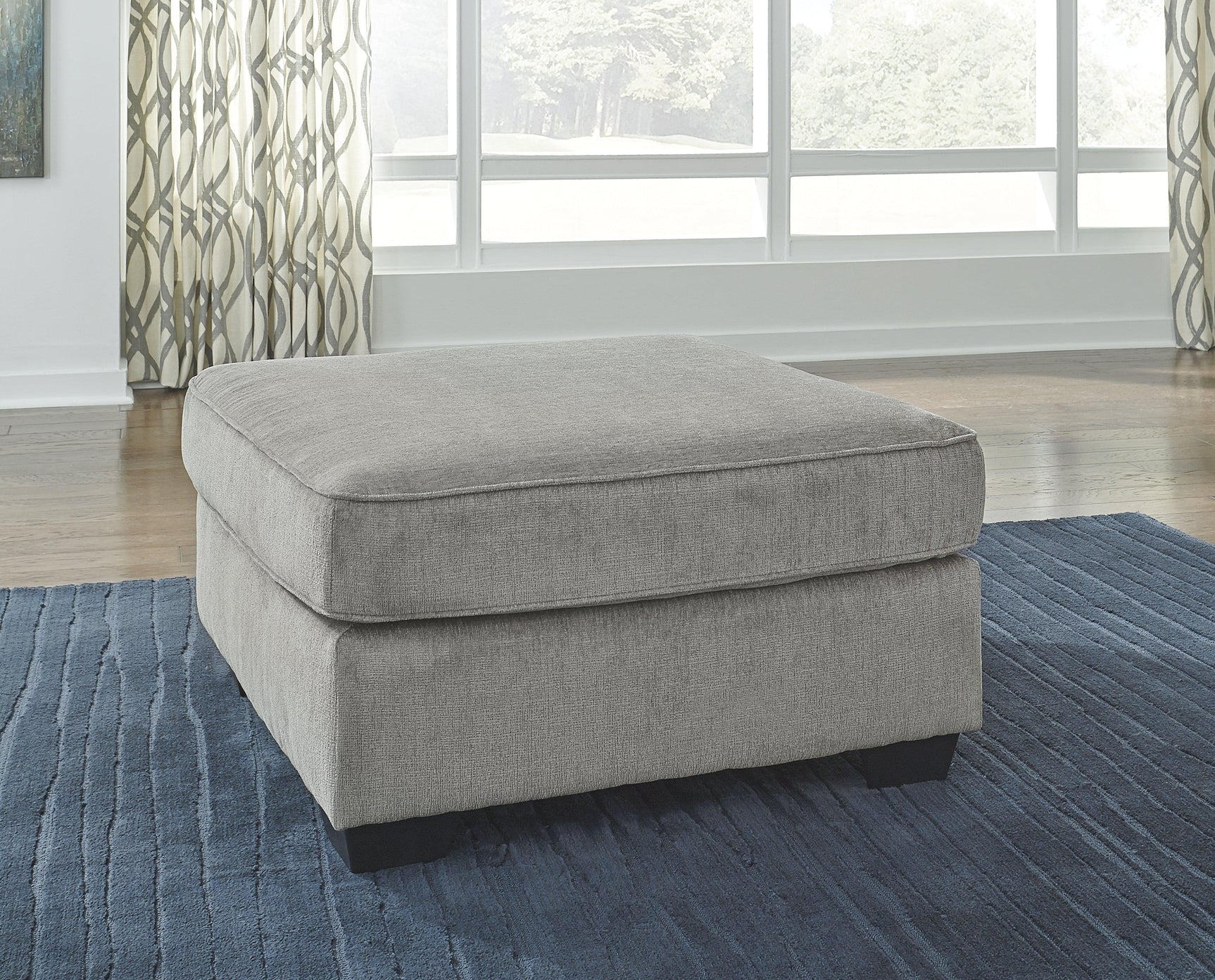 Close detail of upholstery and cushions on Altari Alloy sectional