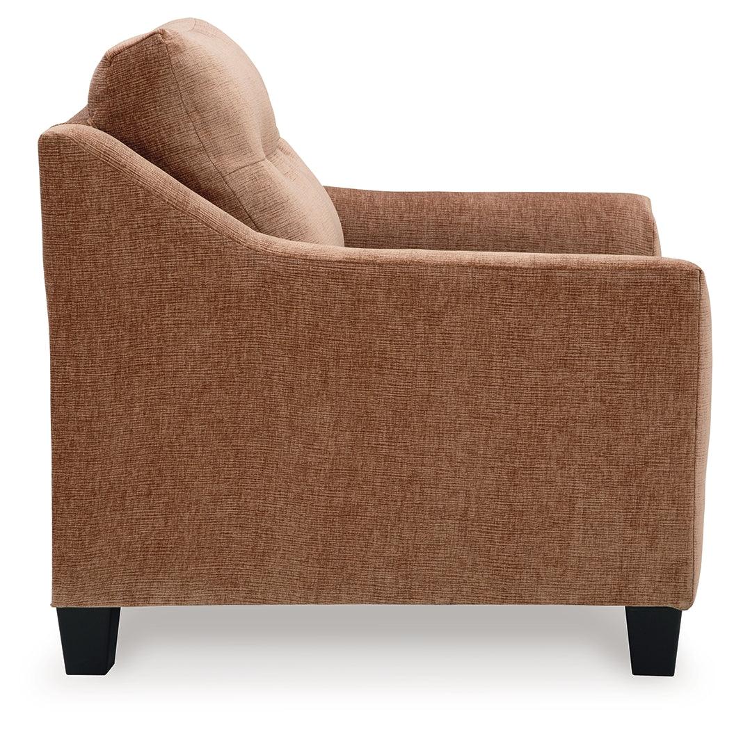 Amity Bay chenille chair leg detail