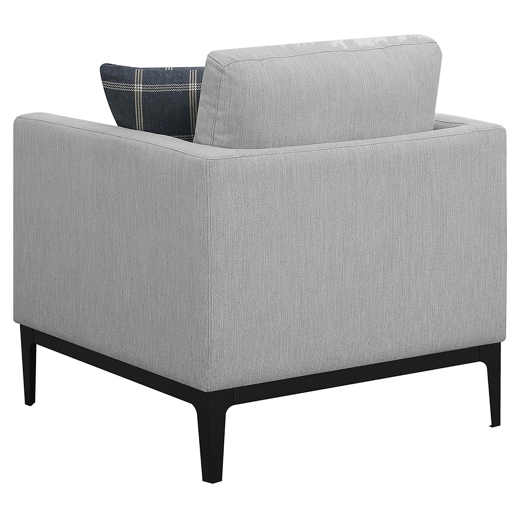 Apperson 3-Piece Upholstered Track Arm Sofa Set Light Grey main view