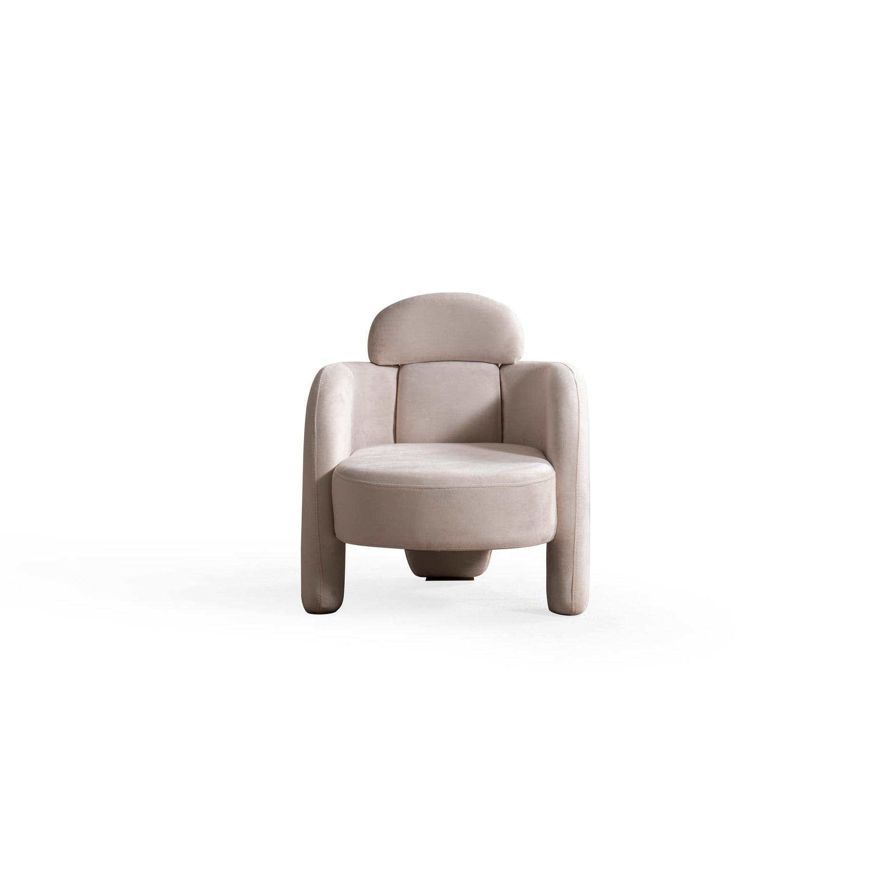 Athena Sofa, Loveseat, and Chair Set with Plush Cushions and Metallic Base view 25
