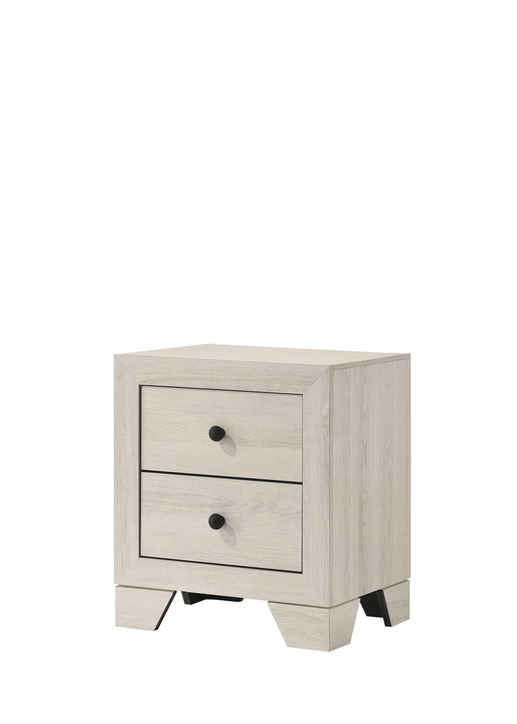Atticus White Modern Contemporary Solid Wood And Veneers King Bed - Ella Furniture