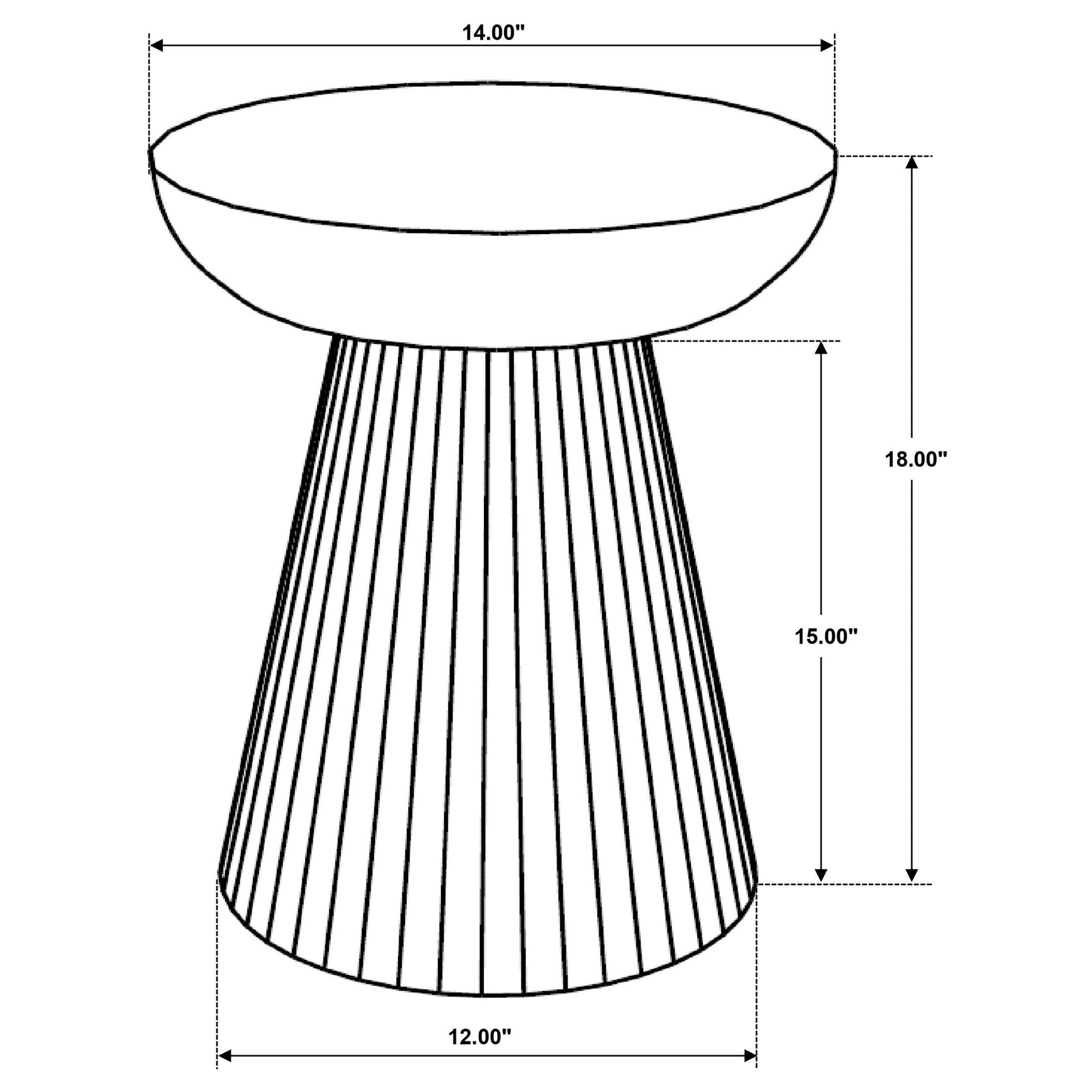 Aureo Round Solid Wood Accent Side Table Wild Honey 931155 - Ella Furniture