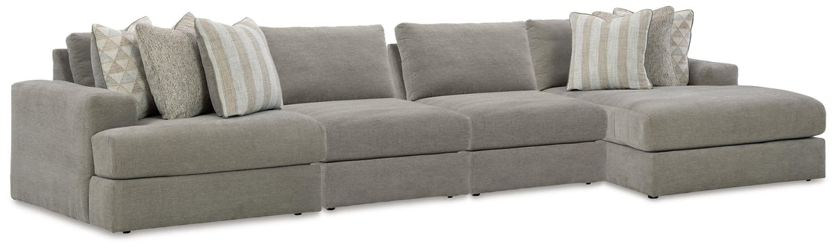 Avaliyah Ash Chenille 4-Piece Sectional - image 1
