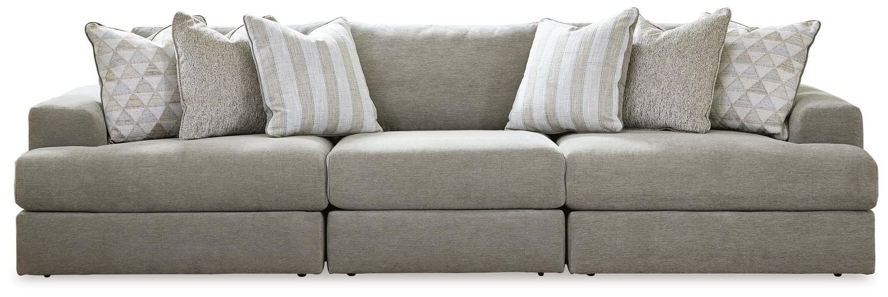 Avaliyah Ash 3-Piece Sectional with Ottoman - image 3
