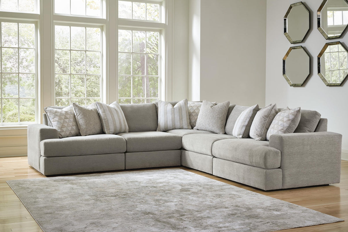 Avaliyah Ash 5-Piece Sectional with Ottoman - image 7