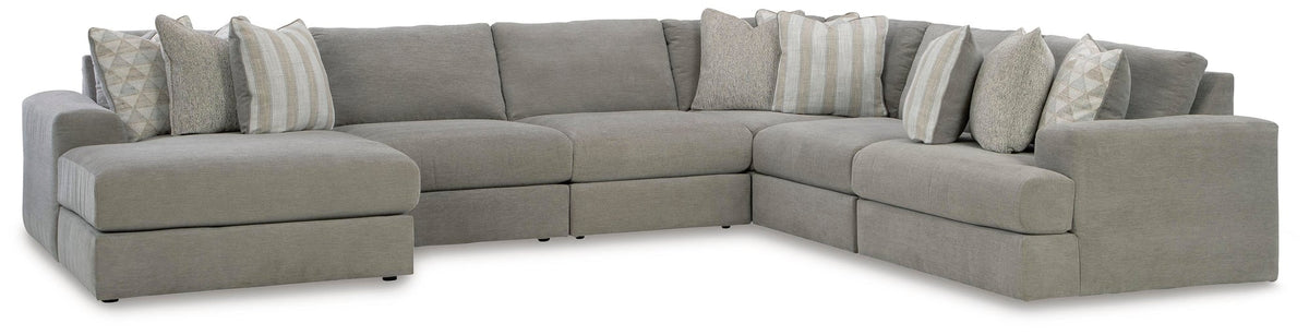 Avaliyah Ash Chenille 6-Piece Sectional - image 2