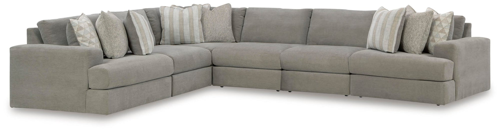 Avaliyah Ash 6-Piece Sectional with Ottoman - image 3