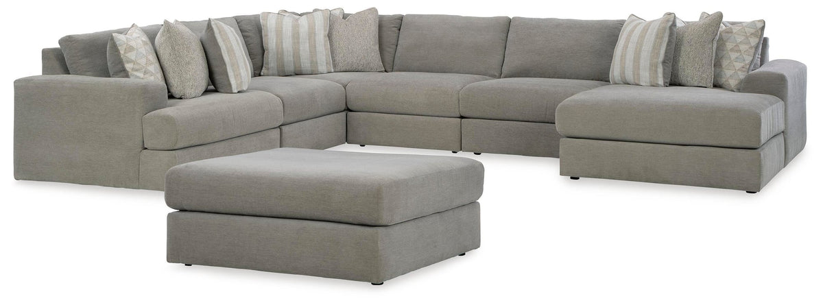 Avaliyah Ash 6-Piece Sectional with Ottoman - image 2