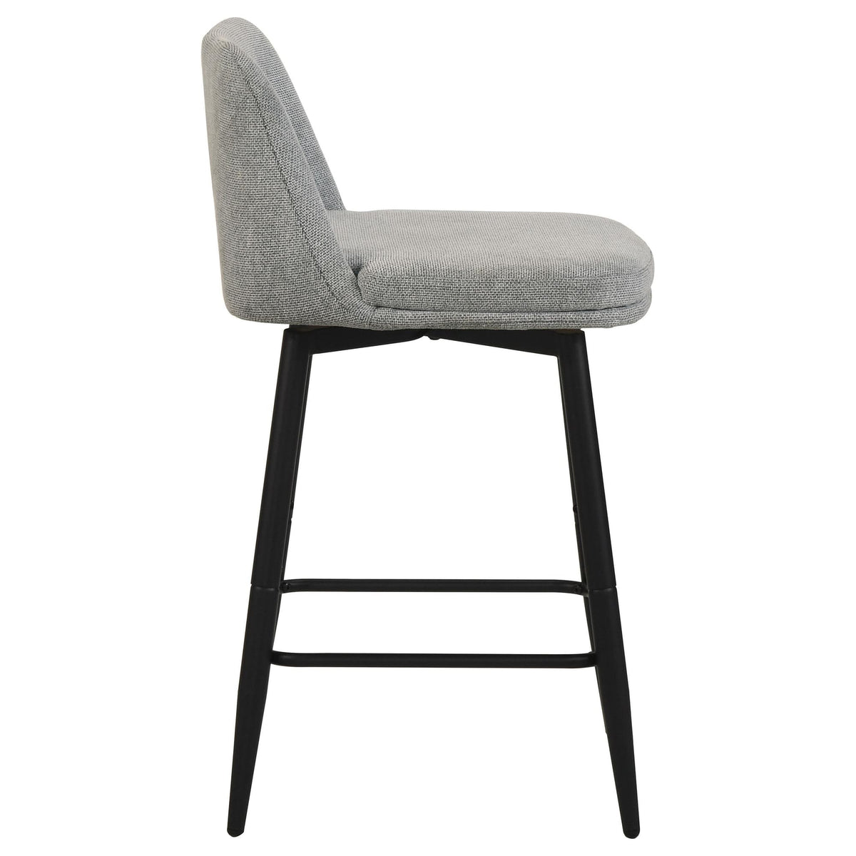 Mellor Grey Fabric Upholstered Swivel Counter Chair Set of 2 — product image 8