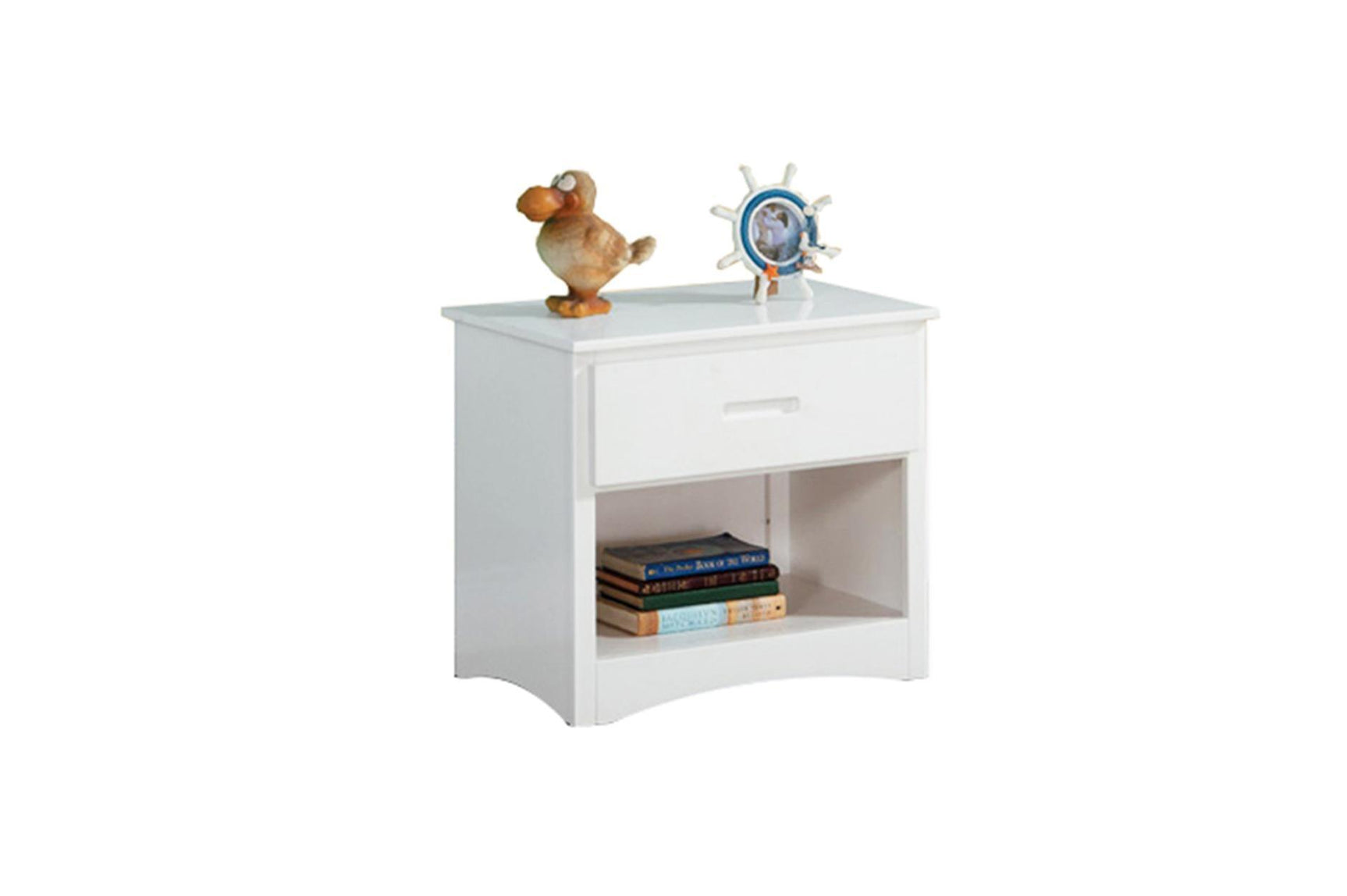 Galen White Youth Bedroom Set dresser and mirror in white finish