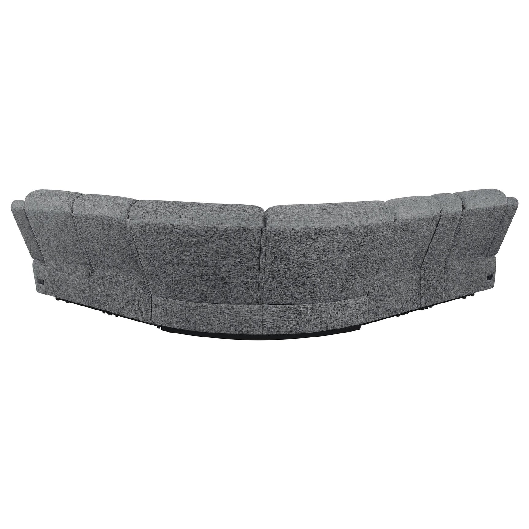 Cup holders with removable stainless steel inserts on Bahrain sectional