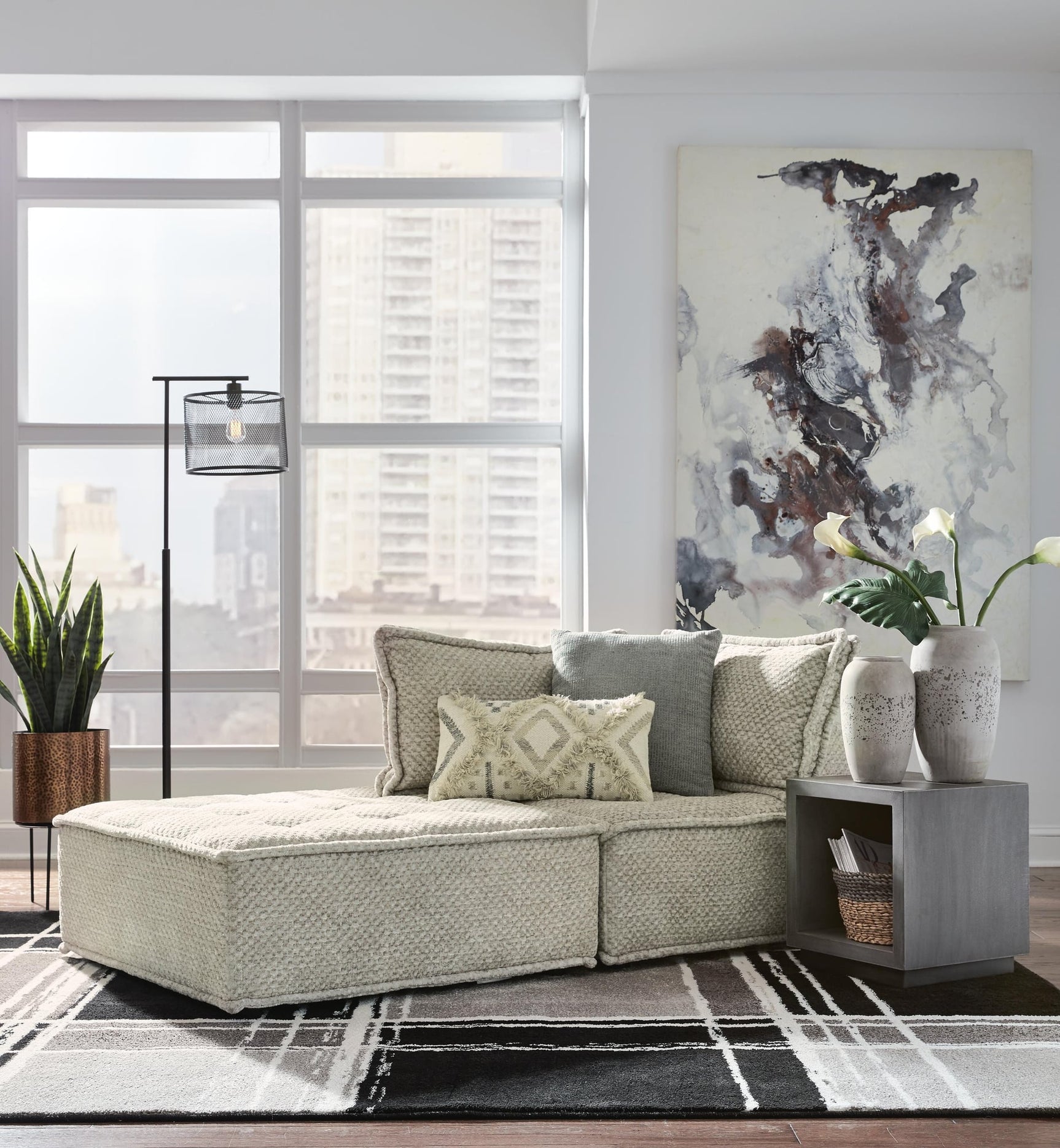 Bales Taupe 2-Piece Modular Seating - image 1