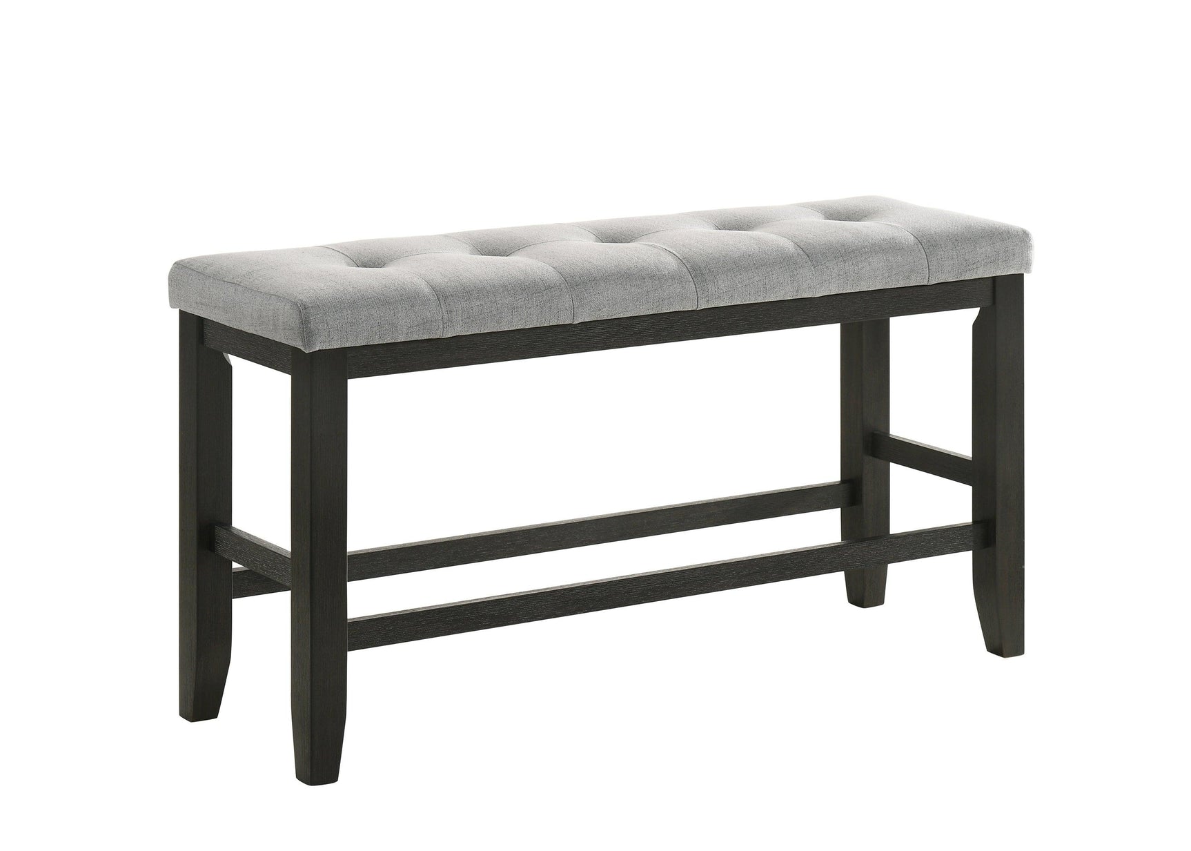 Side view of Bardstown Wheat Charcoal Tufted Fabric Counter Height Dining Set