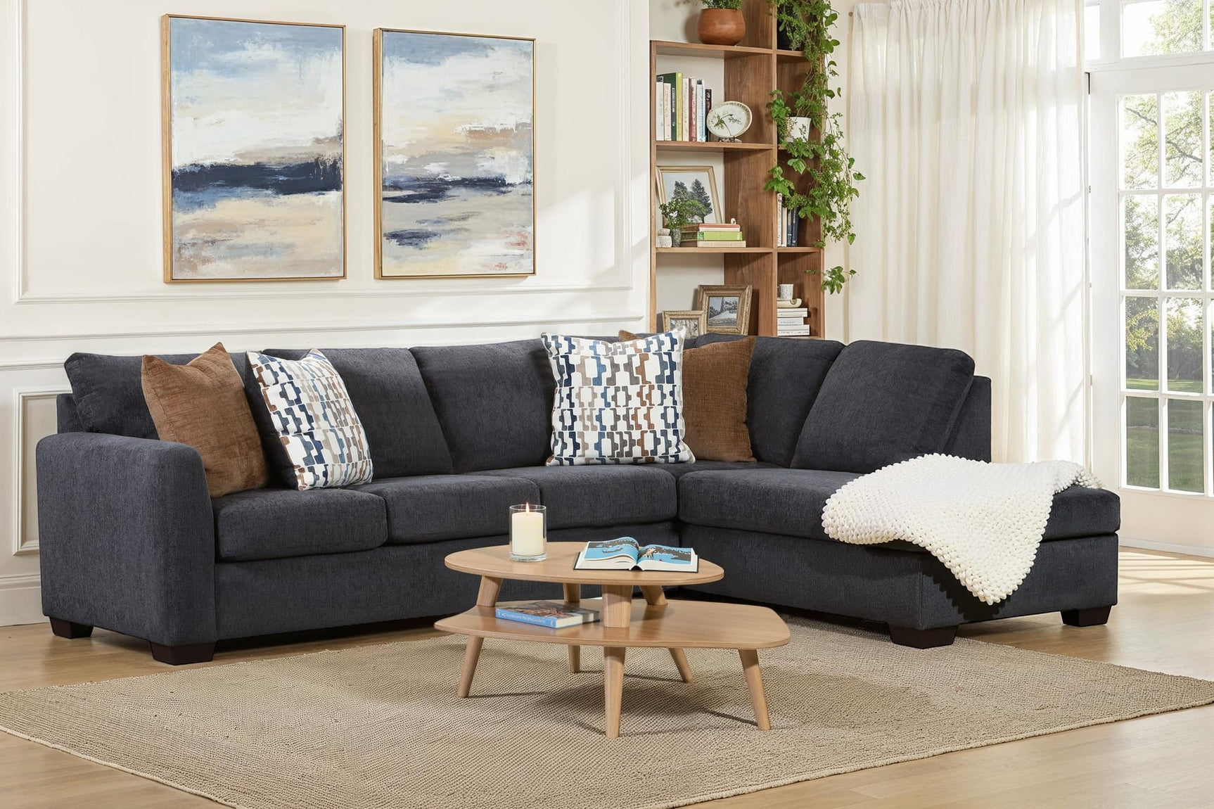 Behold Charcoal Sectional from Decor Furniture