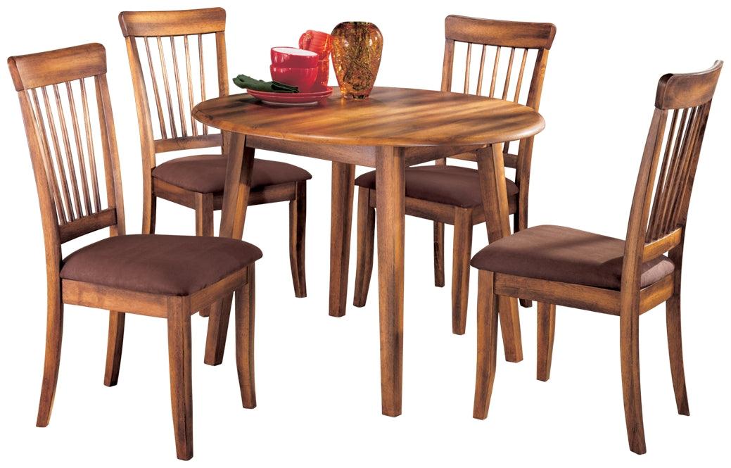 Room view of Berringer Rustic Brown Round Dining Room Set in dining space