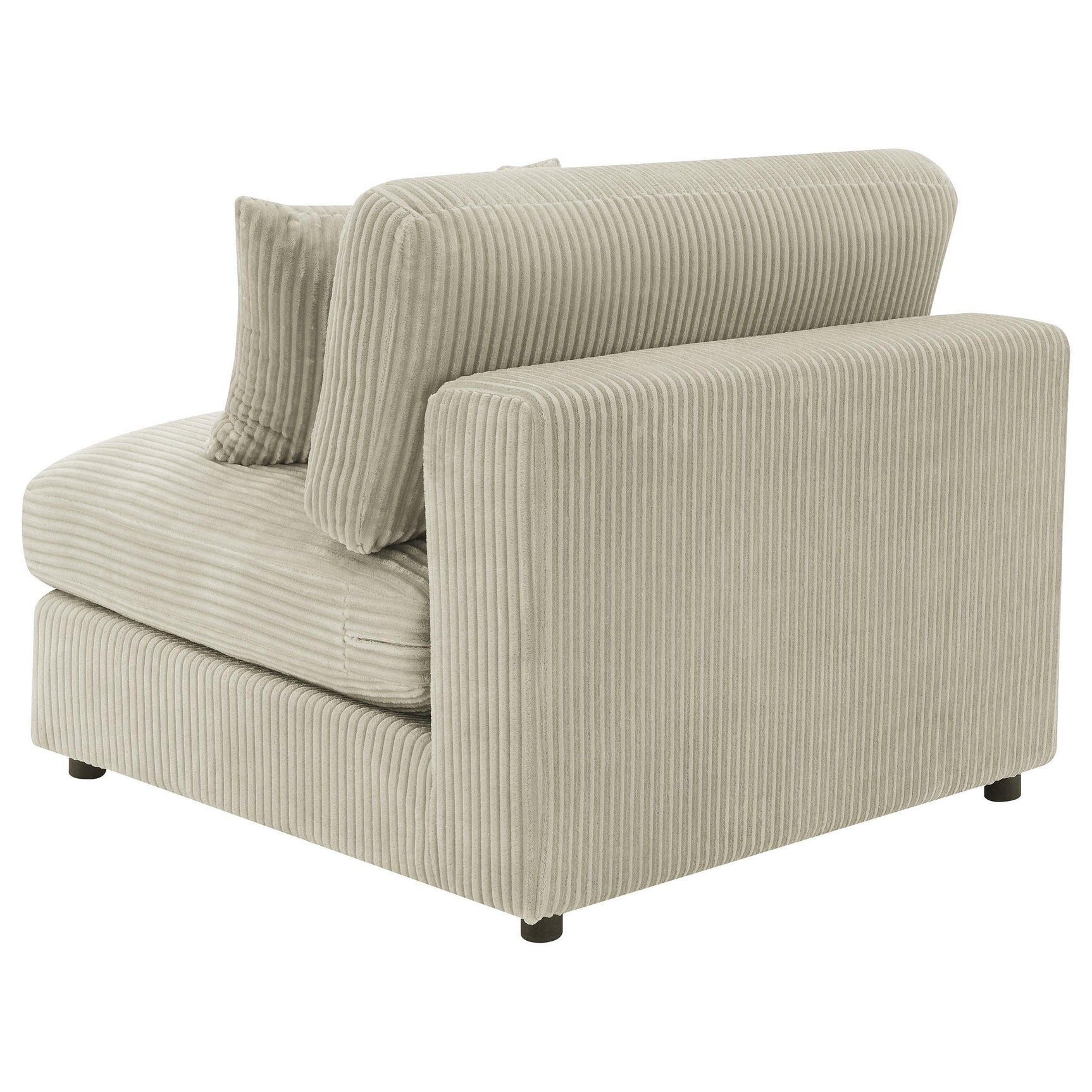 Back view of Blaine Upholstered Armless Accent Chair