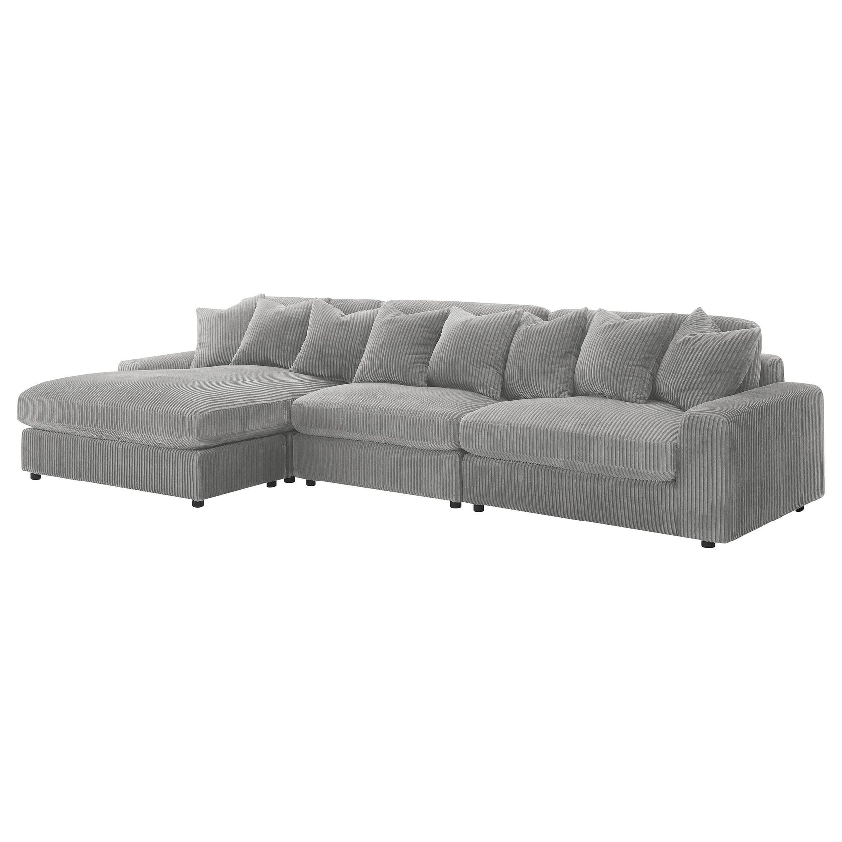 Close-up detail of Blaine Upholstered Sectional fabric