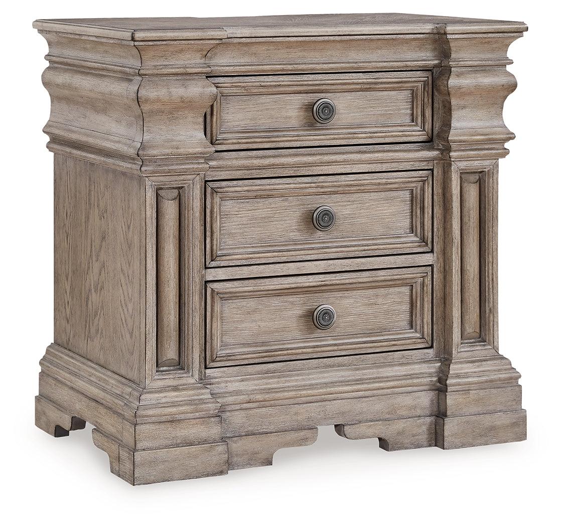 Blairhurst Nightstand side angle showing drawer detail