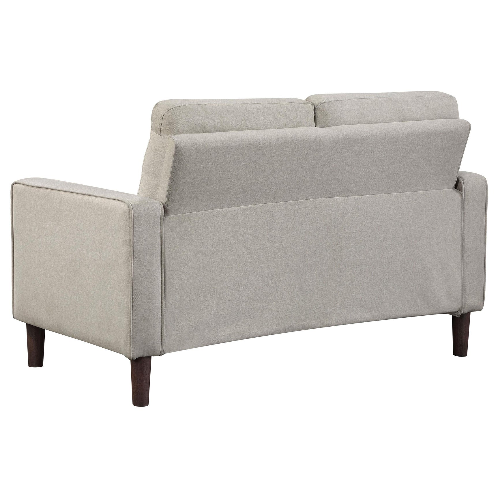 Close detail of sofa seat and arm upholstery