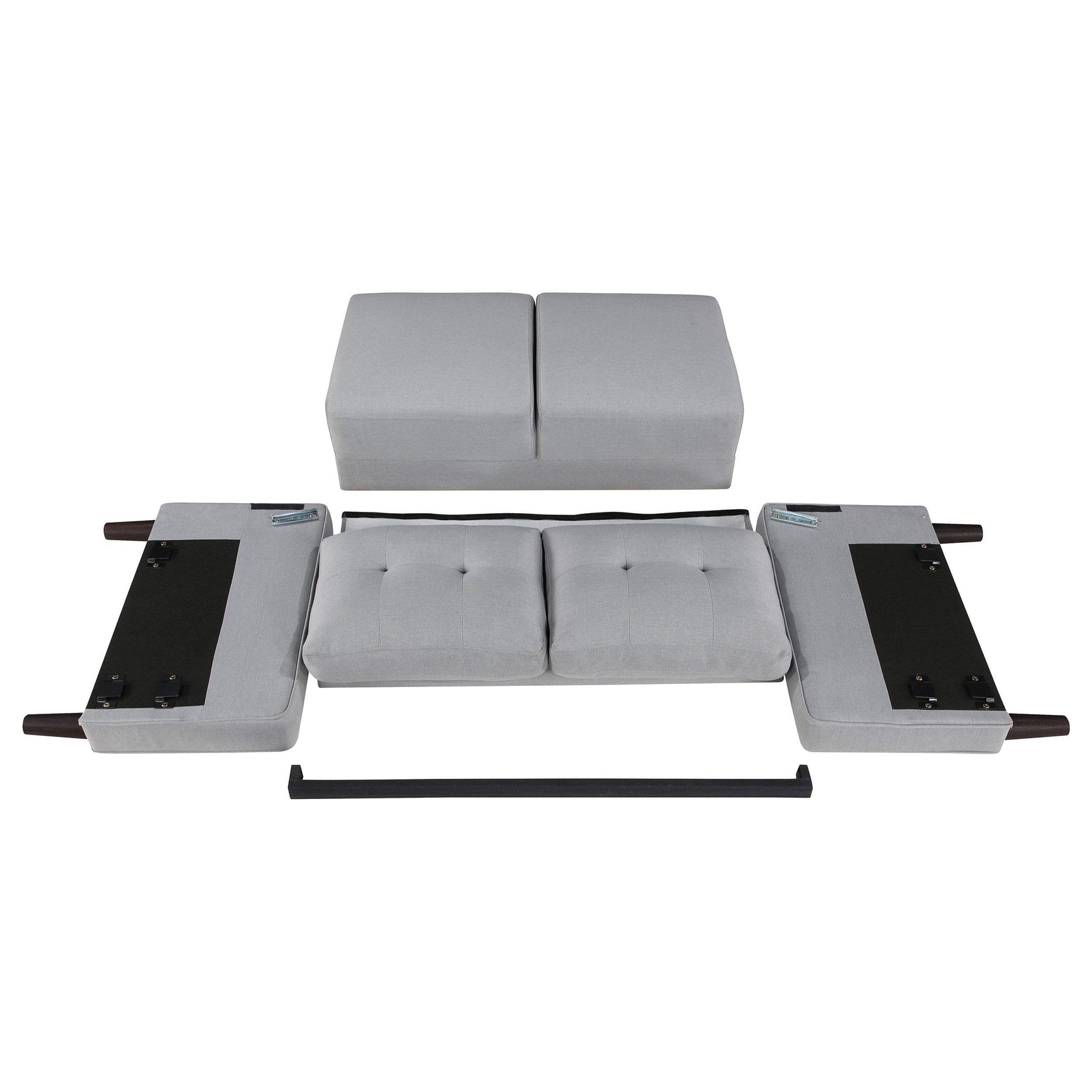 Side perspective of Bowen loveseat
