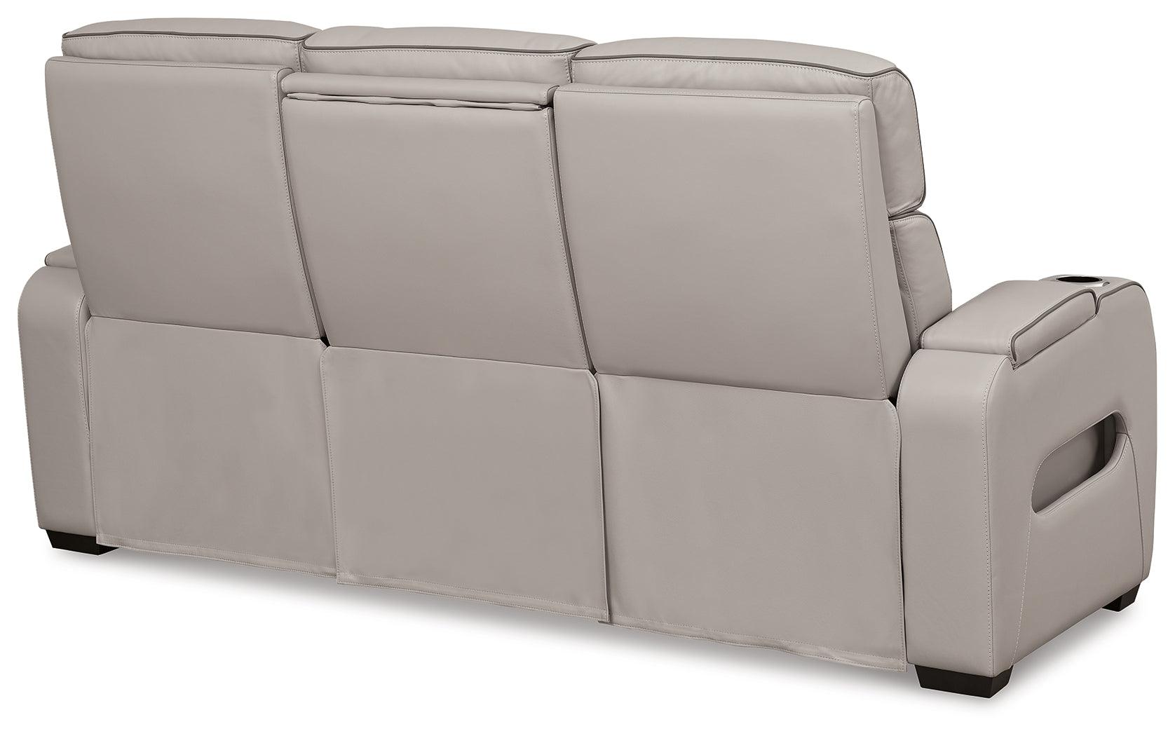 Boyington sofa armrest flip-top storage compartment