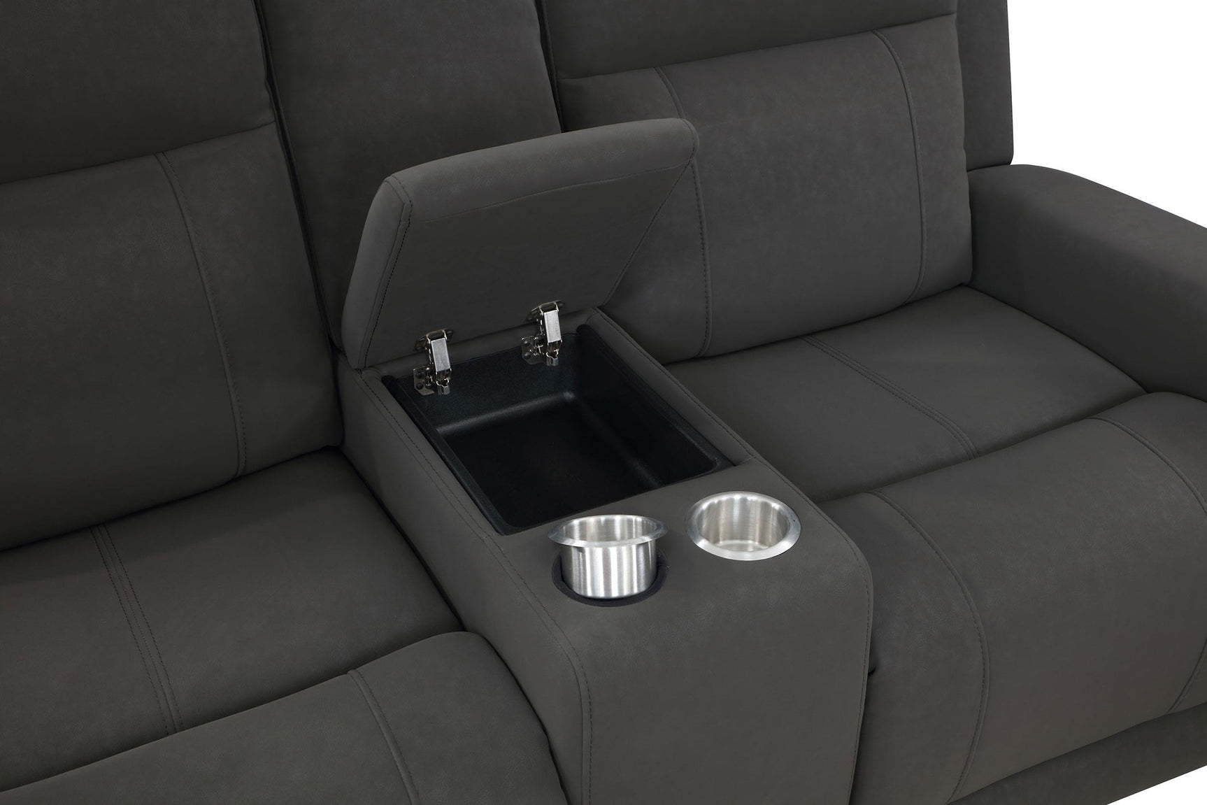 Plastic glide leveler under loveseat