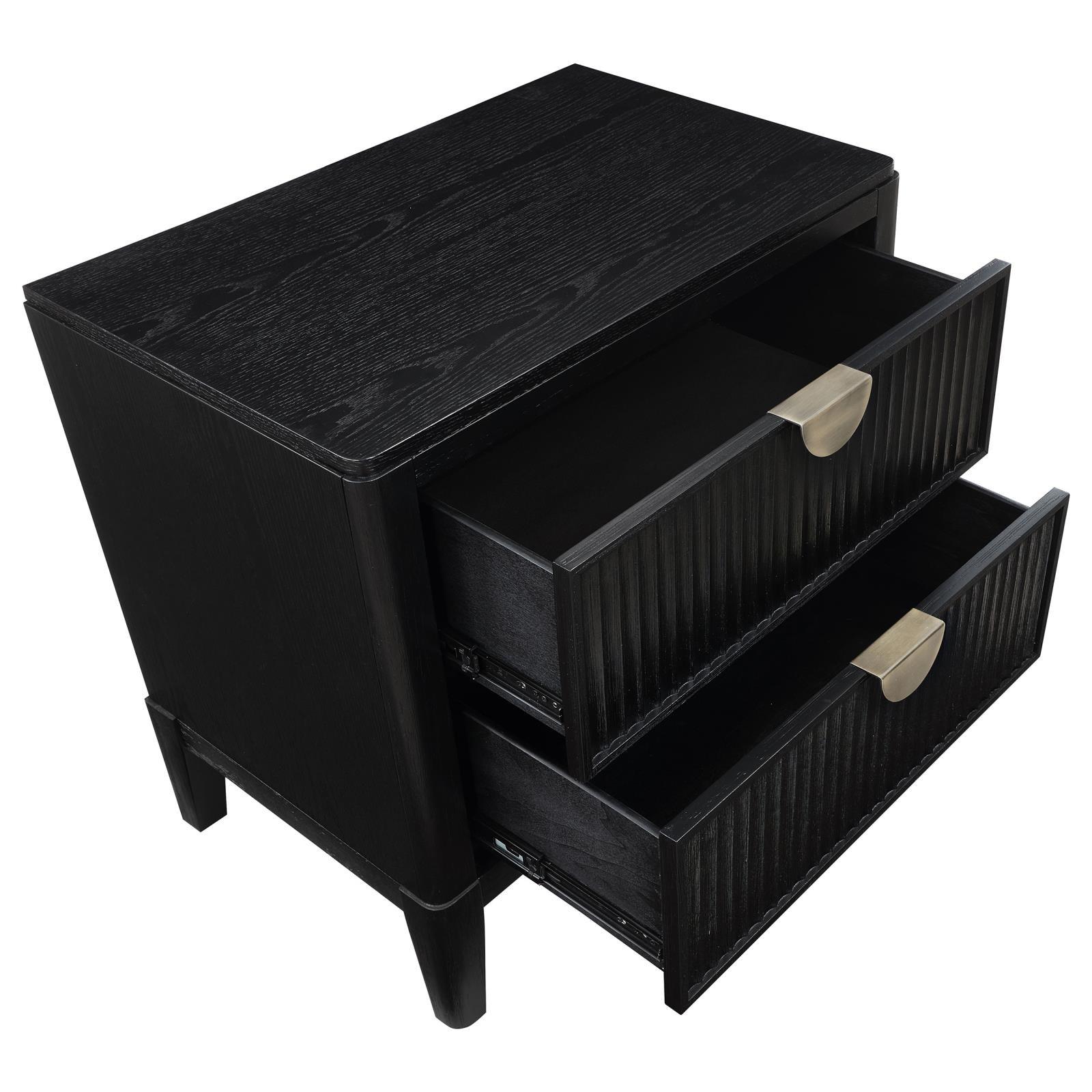 Brookmead nightstand drawer construction close-up