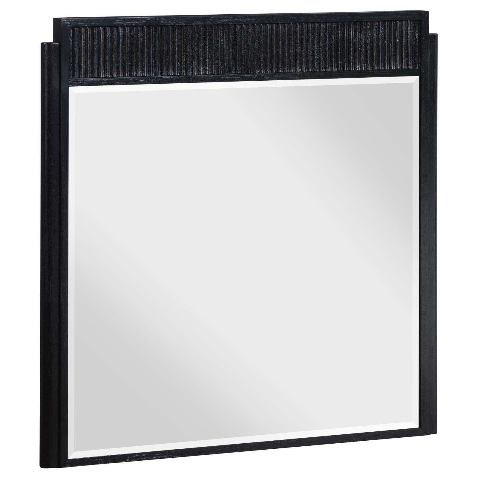 Brookmead Black Wooden Dresser Mirror front view