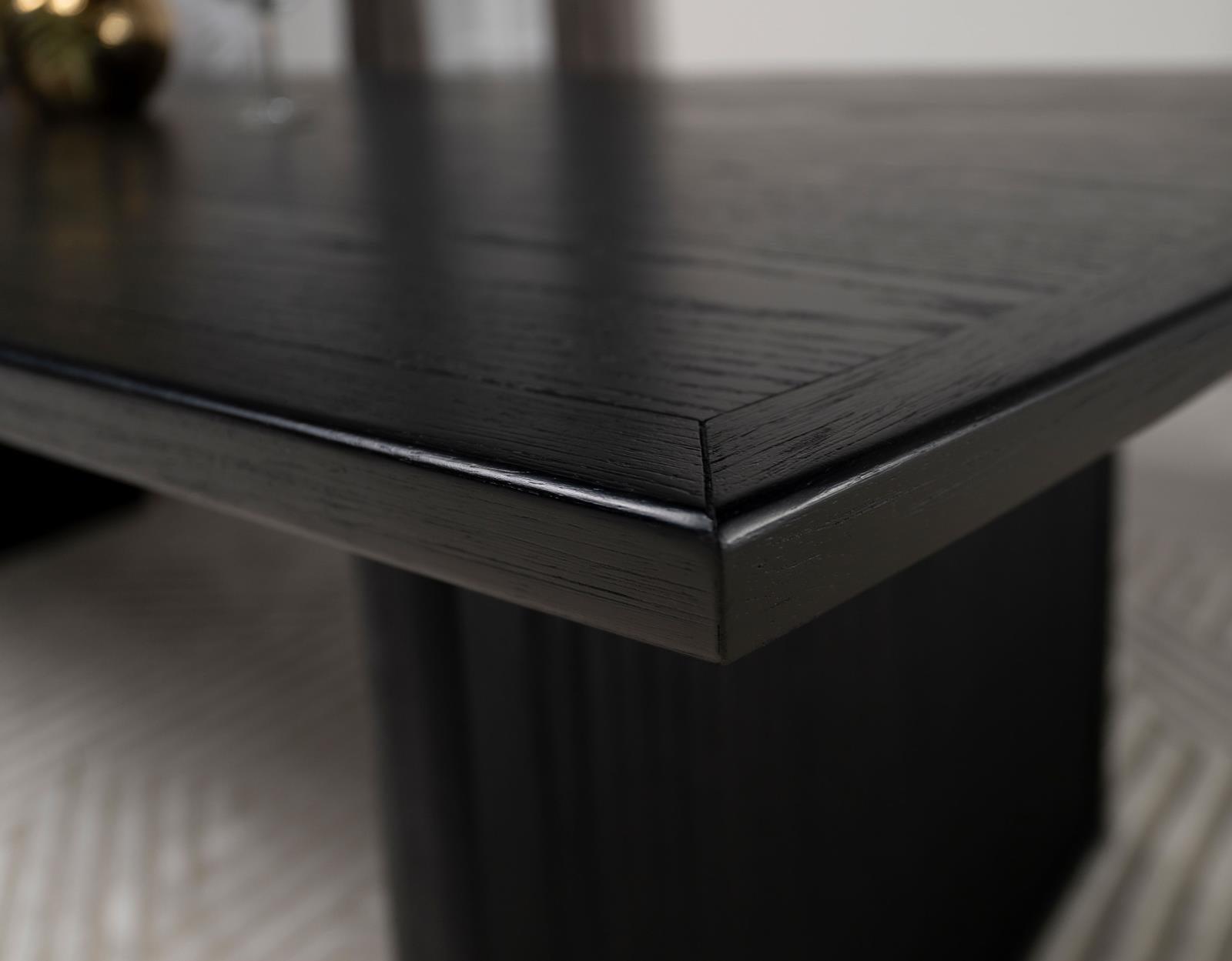 Brookmead table showing extension leaf being inserted