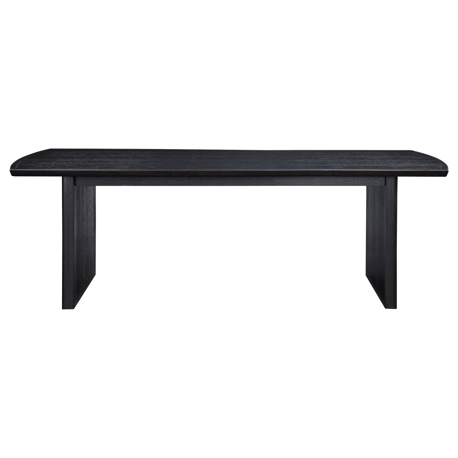 Brookmead dining table with extension leaf fully extended