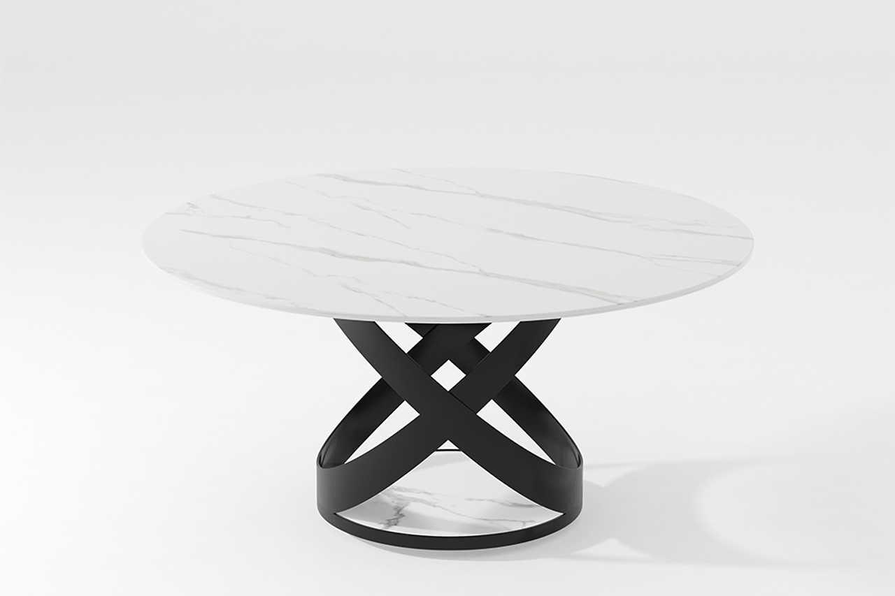 Brooks Sintered Stone Dining Table with Trista Chair
