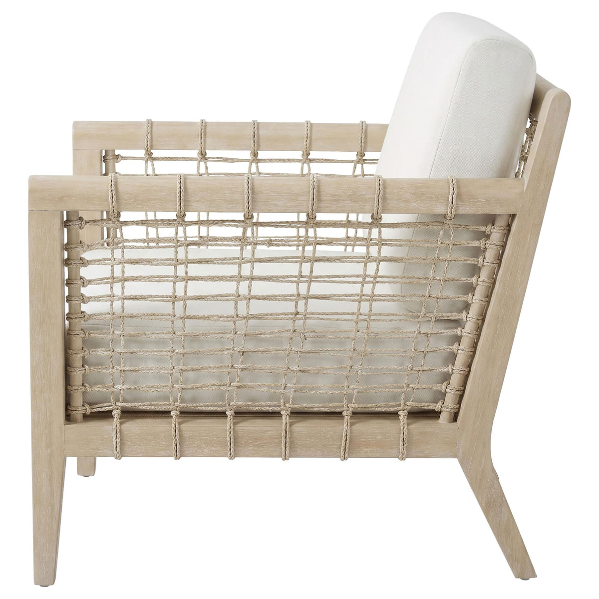Cantu Seagrass Accent Chair White and Weathered Natural — product image 5